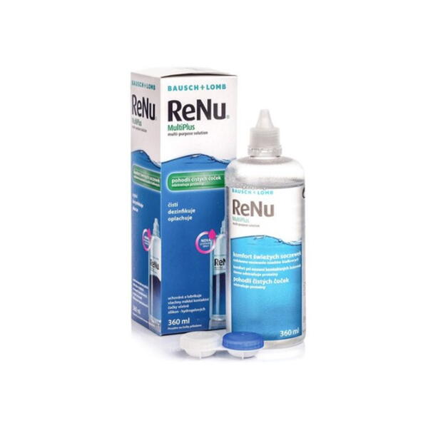 Bausch & Lomb Solutie intretinere lentile de contact Renu Multi-Purpose 360 ml + suport lentile cadou