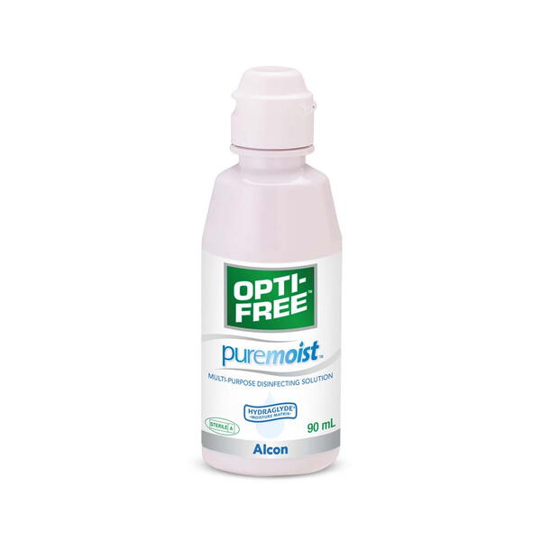 Alcon Solutie intretinere lentile de contact Opti-Free Pure Moist 90 ml + suport lentile cadou