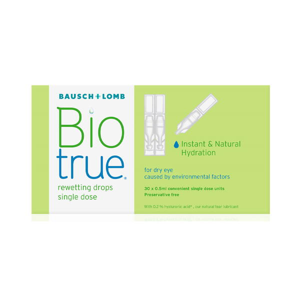 Bausch & Lomb Biotrue Drops Monodoza set 10 bucati de 0,5 ml
