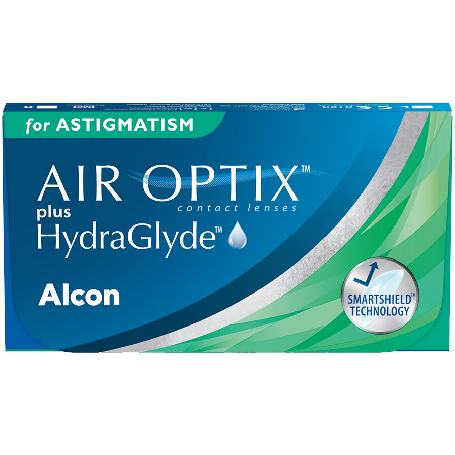Air Optix plus HydraGlyde for Astigmatism lunare 3 lentile/cutie Air